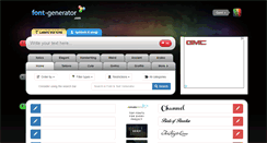 Desktop Screenshot of font-generator.com