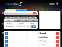Tablet Screenshot of font-generator.com